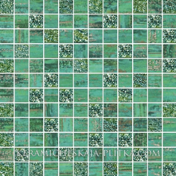 Mosaico Lux Quadretti Verde
