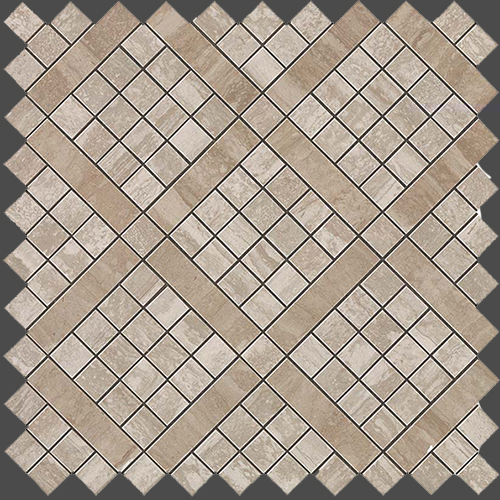 Dec.Marvel Pro Mosaic Travertino Silver Diagonal