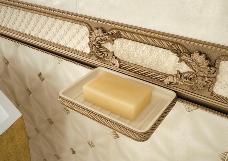 Soap Dish Stucco Gold (мыльница)